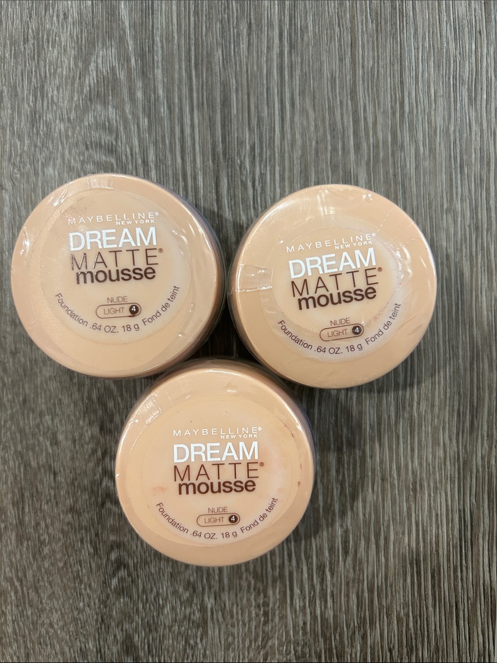 3X Maybelline Dream Matte Mousse Foundation - Nude Light ( FIRM PRICE )